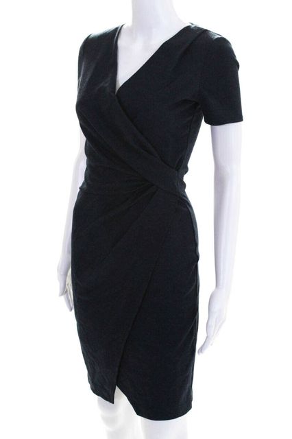 helmut lang blue wool sheath dress size xs ebay helmut lang dress size chart
