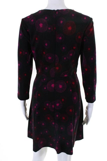 turk black floral a line dress size m ebay turk size chart